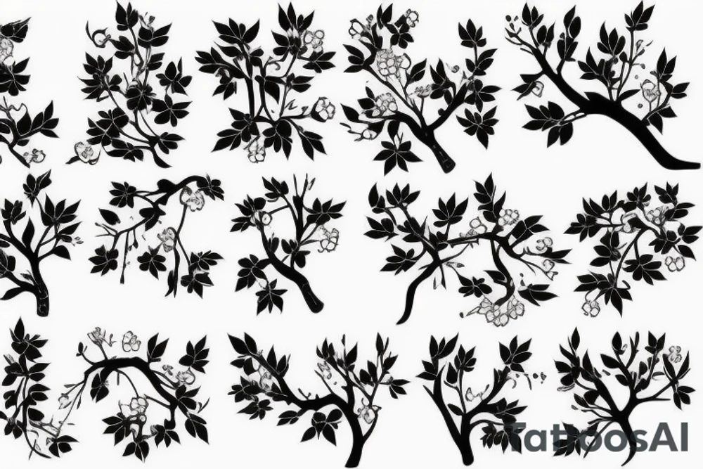 cherry tree tattoo idea