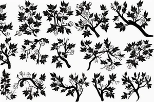 cherry tree tattoo idea