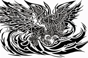 Deathwing from World of Warcraft tattoo idea