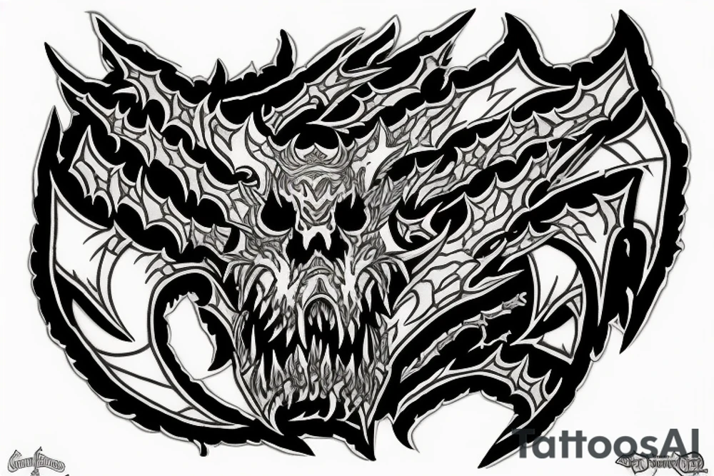 Deathwing from World of Warcraft tattoo idea