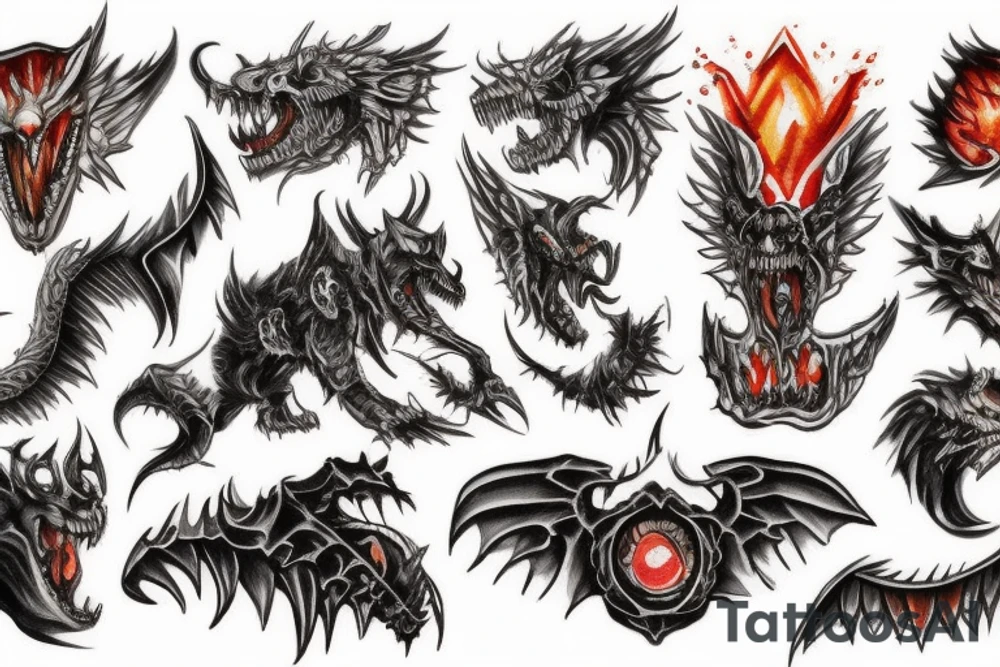 Deathwing roaring tattoo idea