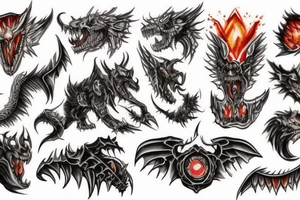 Deathwing roaring tattoo idea