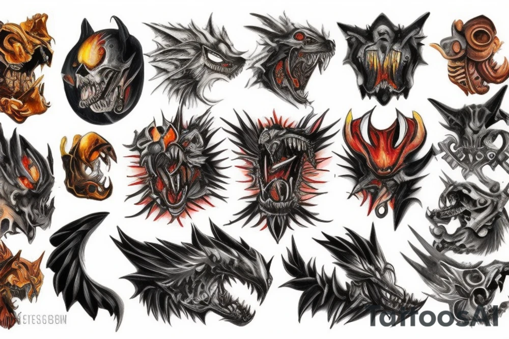 Deathwing roaring tattoo idea