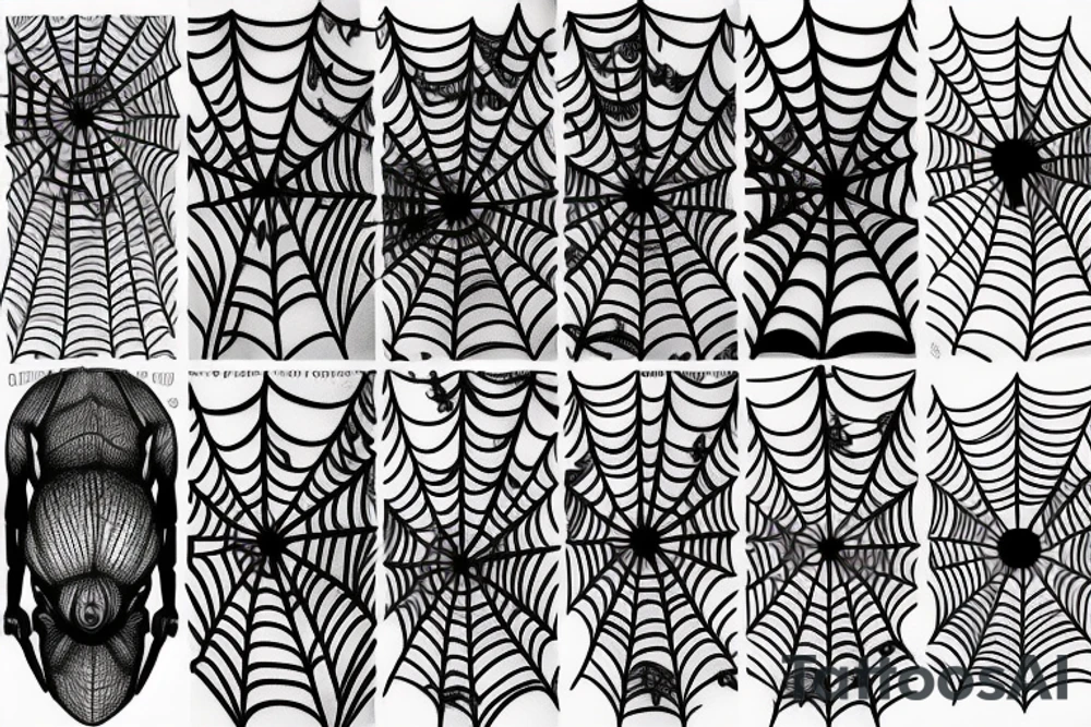 Spider wife spiderweb tattoo idea