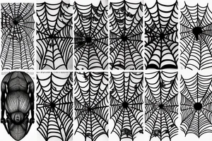 Spider wife spiderweb tattoo idea