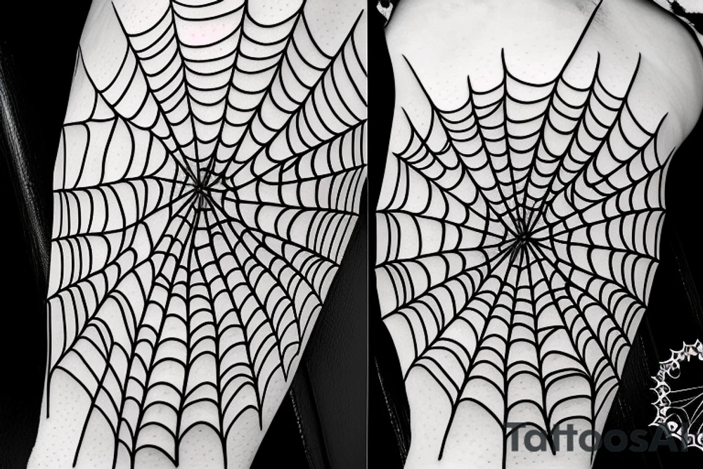 Spider wife spiderweb tattoo idea
