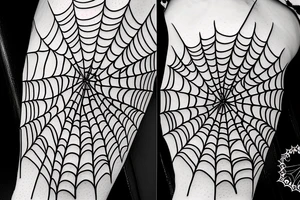 Spider wife spiderweb tattoo idea