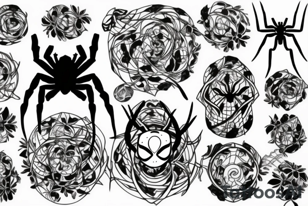 Spider tattoo idea