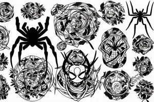 Spider tattoo idea