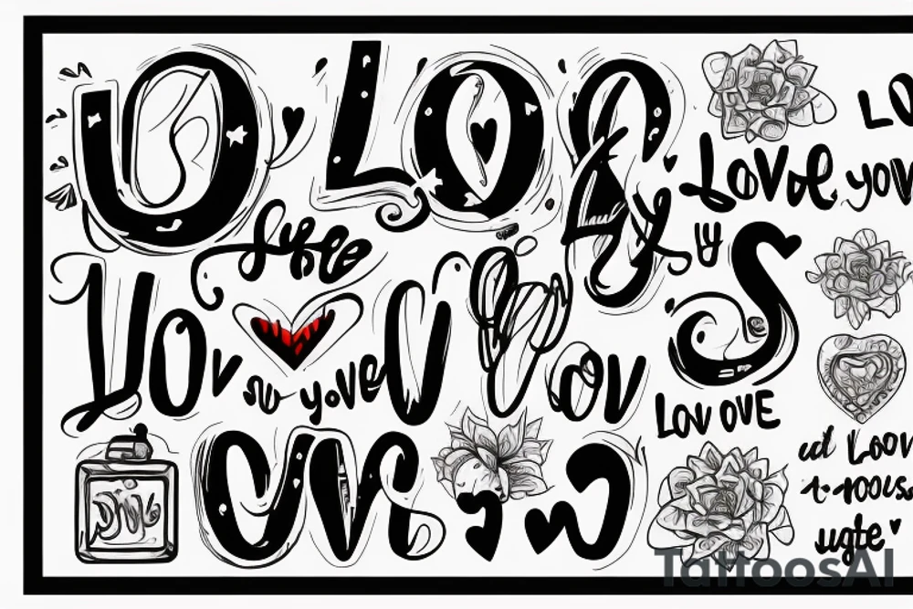 Quote "Love You Super"
Date 12.12.52 - 26.12.22 tattoo idea