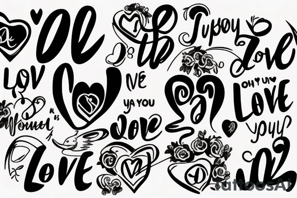 Quote "Love You Super"
Date 12.12.52 - 26.12.22 tattoo idea