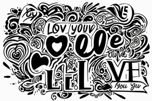 Quote "Love You Super"
Date 12.12.52 - 26.12.22 tattoo idea