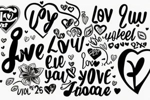 Quote "Love You Super"
Date 12.12.52 - 26.12.22 tattoo idea