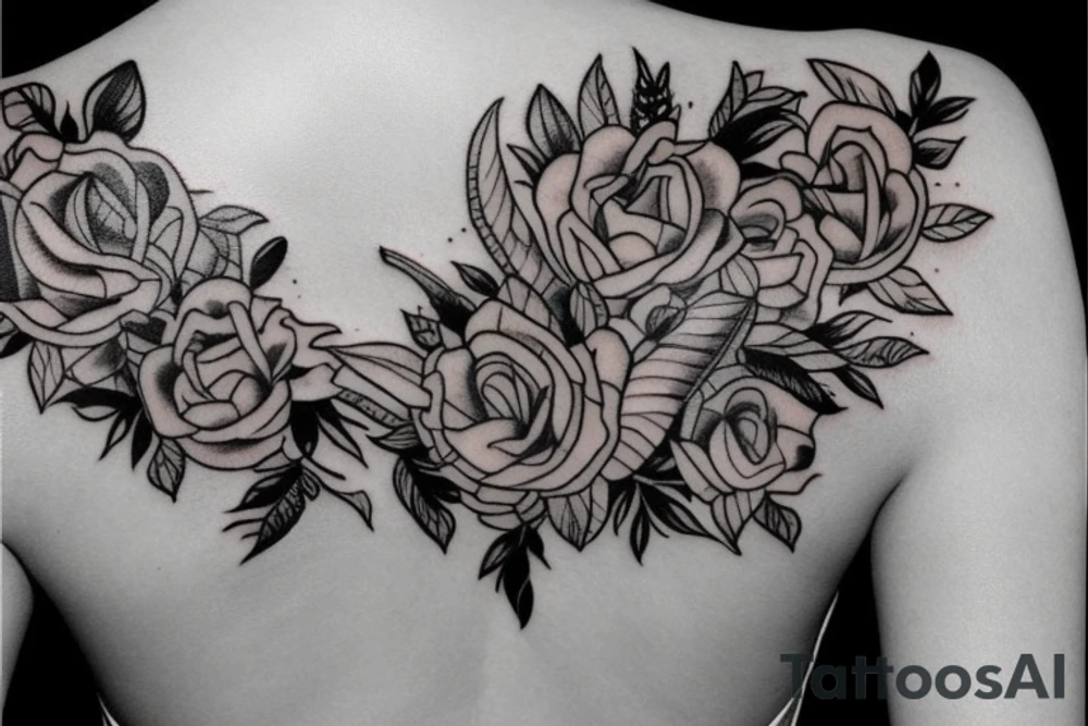 VERY SEXY TATTO FOR BACK BOTTOM tattoo idea