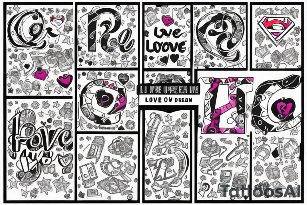 "Love You Super"
12.12.52 - 26.12.22 tattoo idea