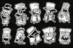 SpongeBob as a gangster tattoo idea