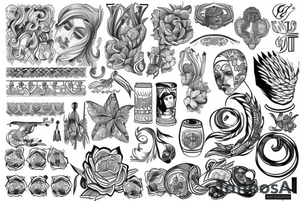 slavic soft lines tattoo idea