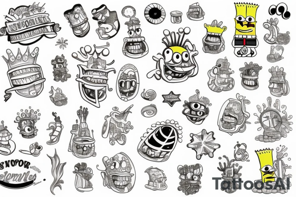 SpongeBob tattoo idea