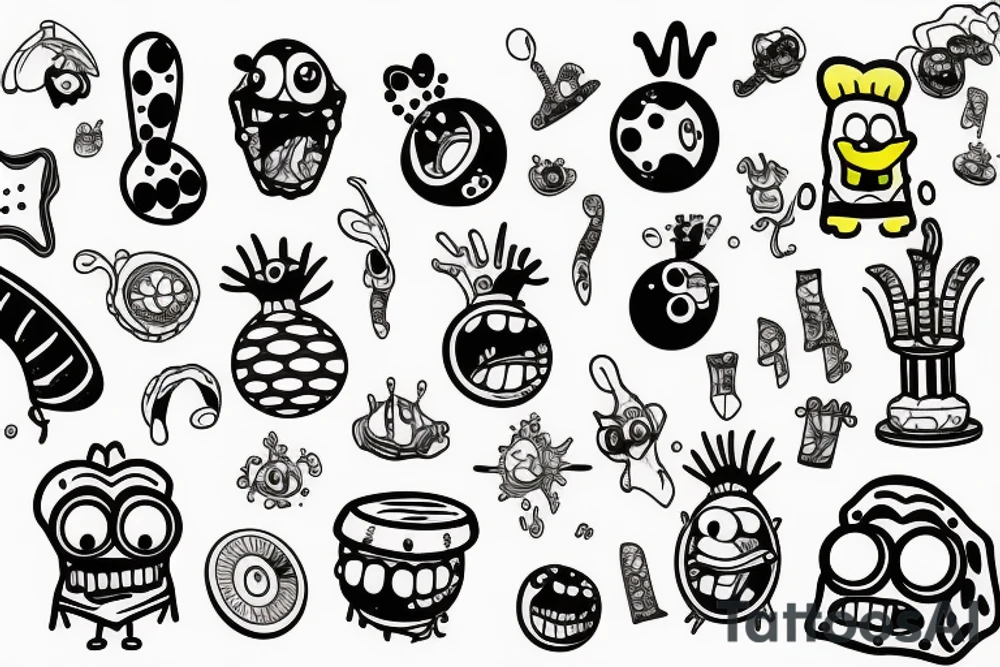 SpongeBob tattoo idea