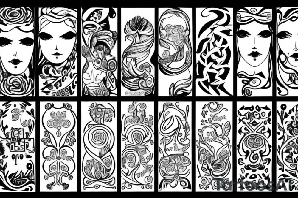slavic soft lines tattoo idea