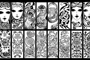 slavic soft lines tattoo idea
