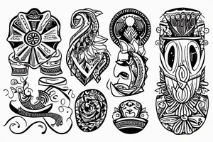slavic soft lines tattoo idea