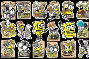 SpongeBob gangster tattoo idea