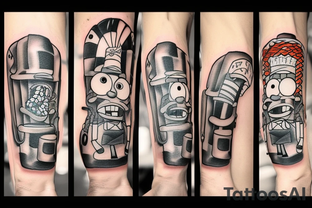 SpongeBob gangster tattoo idea