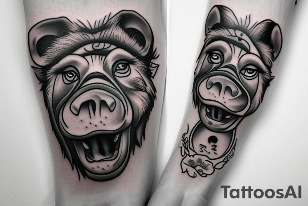 Pumba z króla lwa tattoo idea