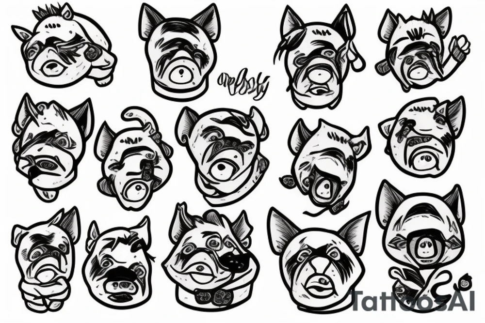 Pumba z króla lwa tattoo idea