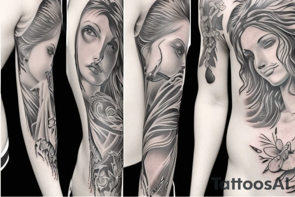 Angel tattoo idea