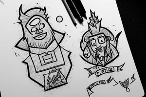 Bill Cypher from Gravity Falls tattoo idea