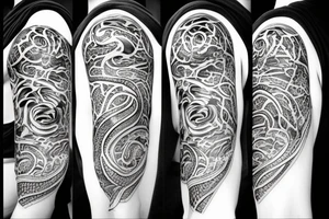 Black snake tattoo idea