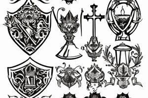 Small tattoo, medival engraving, holy grail, chalice tattoo idea