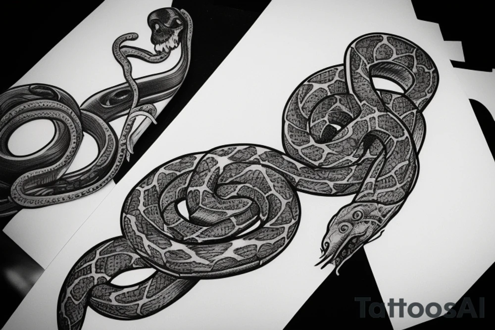Snake forearm tattoo idea