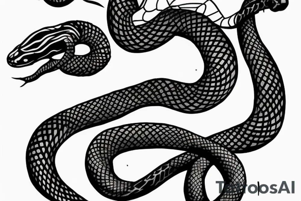 Snake forearm tattoo idea
