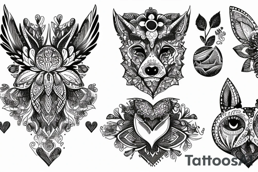 Wąż oplatajacy kwiaty tattoo idea