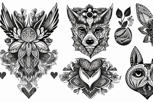 Wąż oplatajacy kwiaty tattoo idea