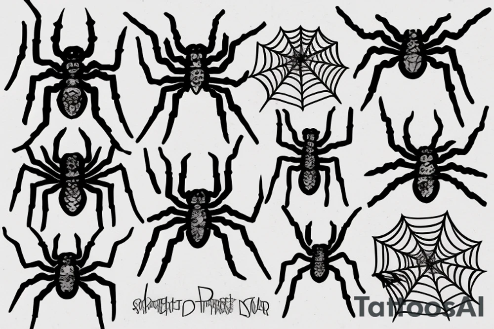 Spider tattoo idea