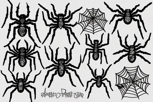 Spider tattoo idea