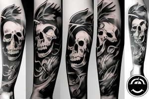 cigarette, death empty tattoo idea