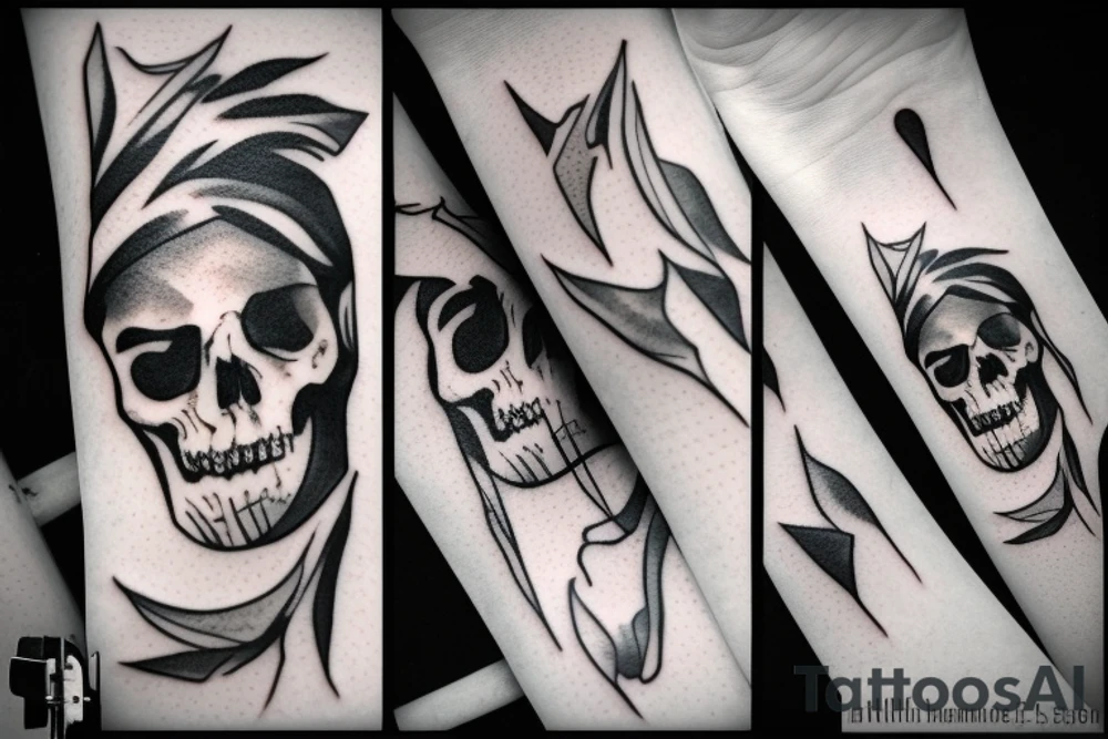 cigarette, death empty tattoo idea