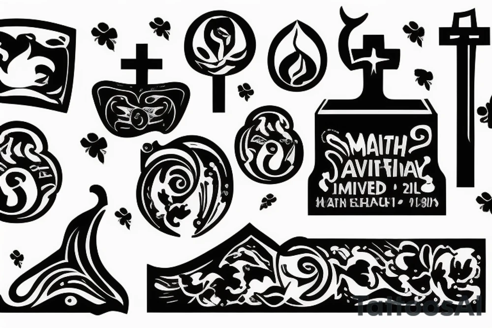 small empty grave with cigarette tattoo idea