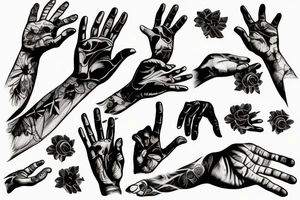 hand reaching out of arm. tattoo idea