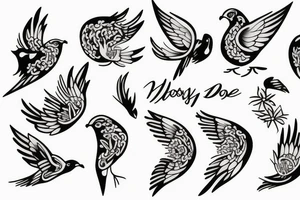 Holy dove tattoo idea