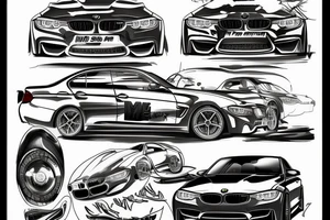 Car bmw m3 tattoo idea