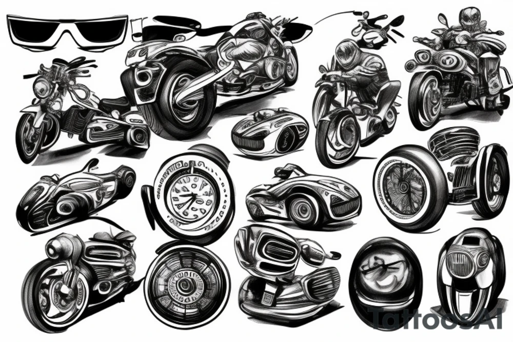 Car BMW tattoo idea