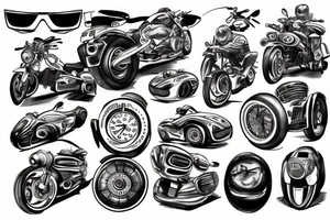 Car BMW tattoo idea