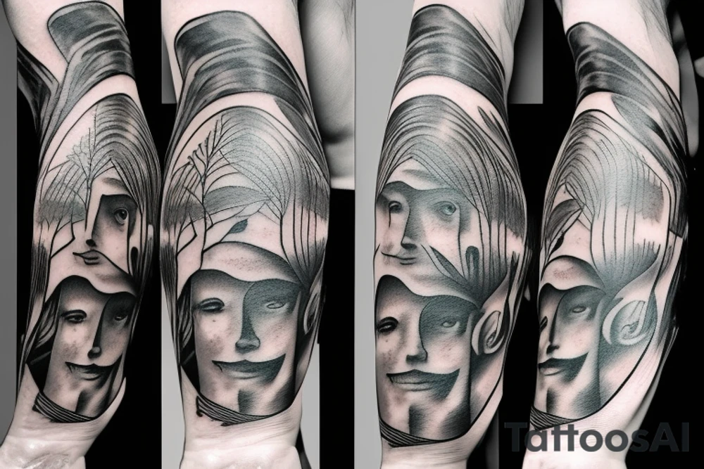 walk on the road tattoo idea