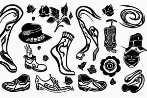 walk on the road tattoo idea